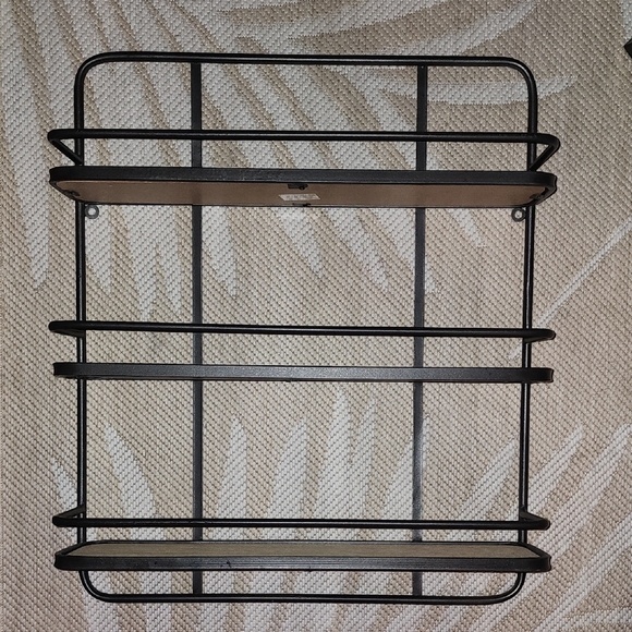 Hobby Lobby Other - Hobby Lobby Rustic Farmhouse Black and Brown Display Shelf